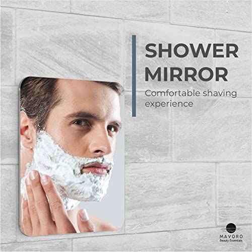 Mavoro 7x9" Acrylic Shower Shaving Mirror with 3M Adhesive