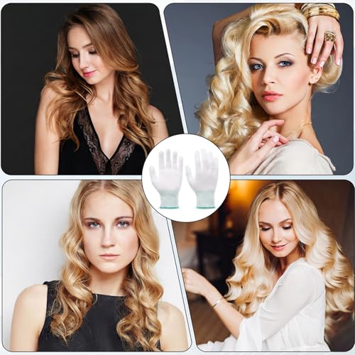 Heat-Resistant Hair Styling Gloves for Curling Iron & Flat Iron Protection Set of 2