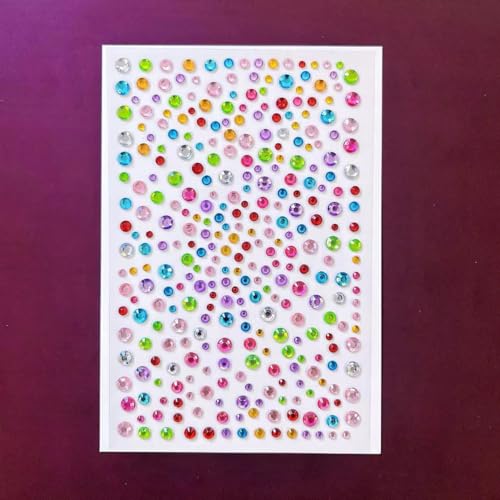 Rhinestone Face Gems 4-Pack - Self-Adhesive Festival Eye Jewels