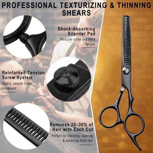 20-Piece Hair Cutting Kit with Scissors, Thinning Shears & Clippers