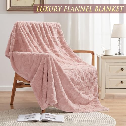 Mothers Day Birthday Gifts for Women, Self Care Get Well Soon Gift Baskets for Women, Rose Relaxing Spa Gifts Care Package with Blanket, Unique Easter Gift Baskets for Mom Her Girlfriend Friend Sister