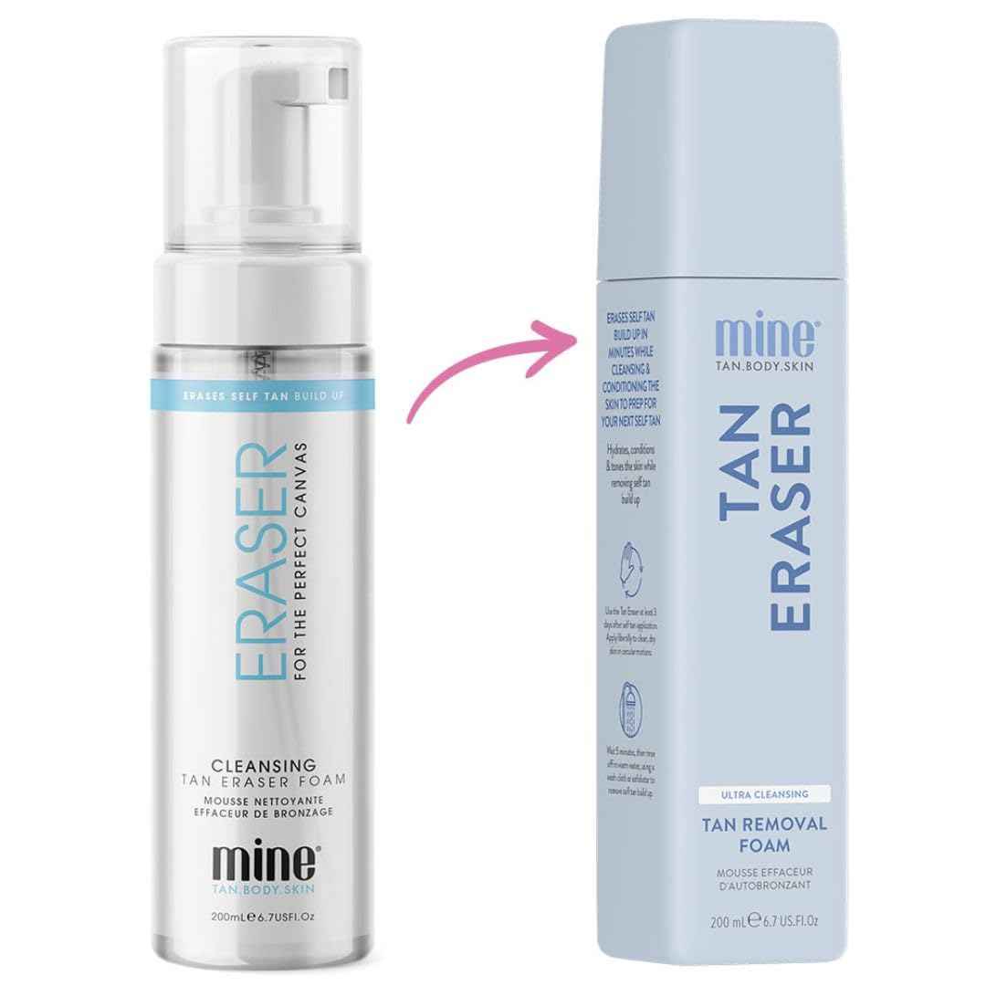 Minetan Self Tan Eraser Foam | Tanning Removal Foam | Prep & Prime the Skin | an Even, Smooth, Clean Finish, 5 Minute Application, Fake Spray Tan Remover Mousse, Face & Body, Vegan | 6.7 Fl Oz