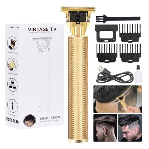 Candyfouse Cordless Beard & Hair Trimmer with T-Blade | Rechargeable Grooming Kit