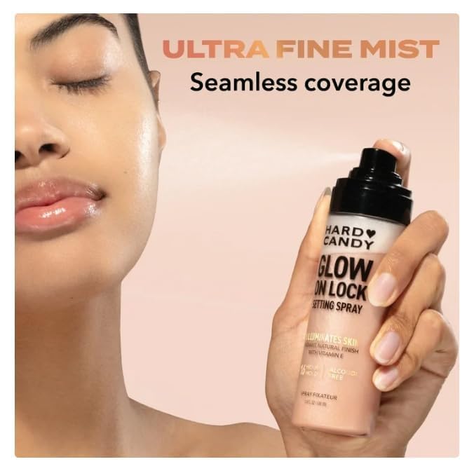 Hard Candy Glow On Lock Setting Spray 16H Luminous 3.4oz