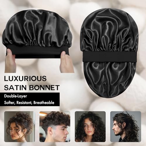 Satin Silk Bonnet for Hair Sleep Cap | Double Layer