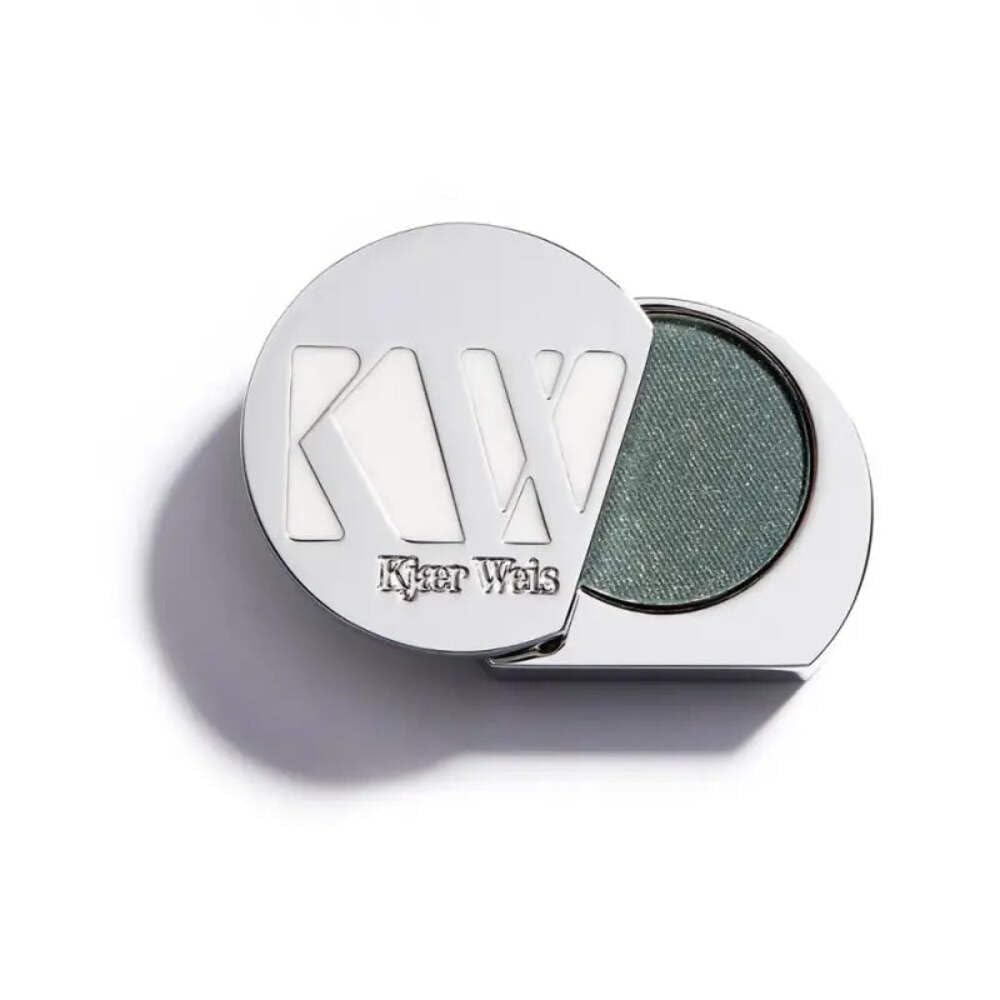 Kjaer Weis Powder Eye Shadow. Highly Pigmented Copper Brown Eyeshadow with Organic Ingredients. Blendable Eye Shadow for Long Lasting Eye Makeup. Cruelty Free Clean Makeup - Transcend