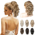 REECHO 12" Curly Ponytail Extension Claw Clip Dark Blonde