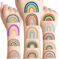 120 Pastel Rainbow Temporary Tattoos for Kids | Party Favors
