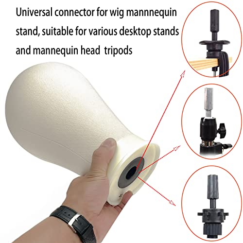 Wig Stand Tripod with Canvas Mannequin Head & Accessories