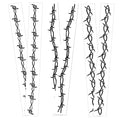 Barbed Wire Temporary Tattoos - 6 Sheets Waterproof Armbands