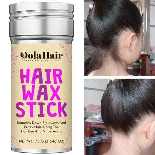 Dolahair Hair Wax Stick for Flyaways, Smoothing, and Slick Back - Hair Pomade for Women and Kids (2 Pack)
