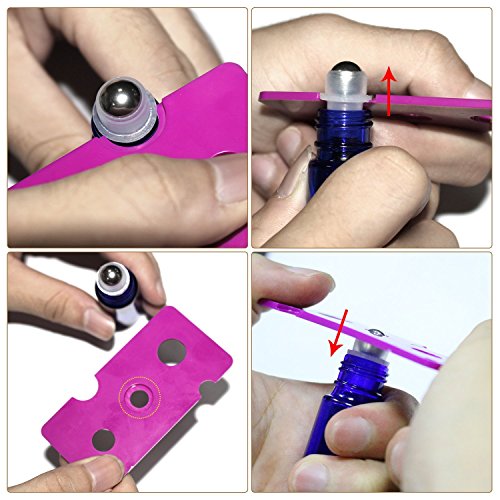 Premium Vials,12 pcs, Cobalt Blue, 2 ml Glass Roll-on Bottles with Stainless Steel Roller Balls - 1 Dropper and 1 Opener included, Refillable Aromatherapy Essential Oil Roll On (2ml)
