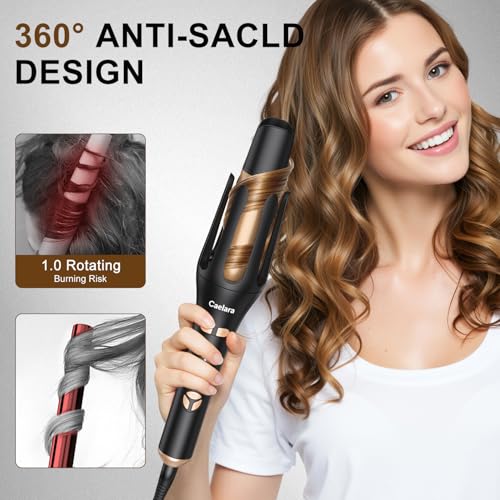Caelara Automatic Curling Iron for Beach Waves – 4 Heat Settings