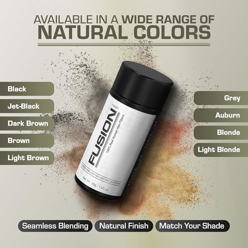 Hair Fibers for Thinning Hair - Black 1.05oz
