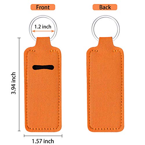 Boao 10-Piece Lipstick Holder Keychain Set with Clip