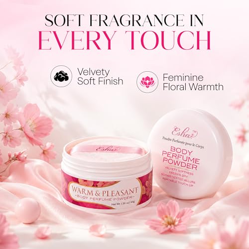Esha Body Perfume Powder - Talc-Free Dusting Powder for Women