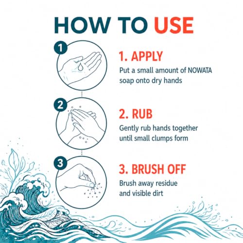 Nowata Waterless Hand Cleanser, Plant-Based No-Rinse Soap 100mL