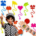 48pc Checkered Party Favors - Stick Hands & Temporary Tattoos