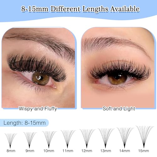 Obeyalash Premade Lash Fans D Curl - 600 Pack Eyelash Extensions