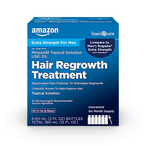 Minoxidil 5% Hair Regrowth Treatment for Men, 12 fl oz
