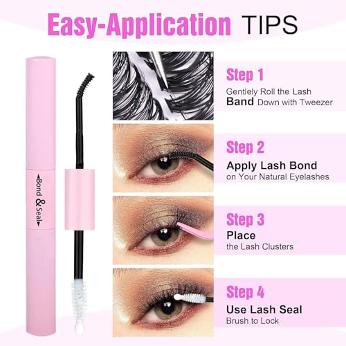 30D/40D Reusable False Eyelashes with Glue & Applicator