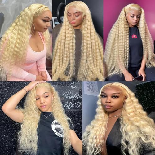 #613 Blonde Deep Wave Human Hair Bundles 12-16 Inch