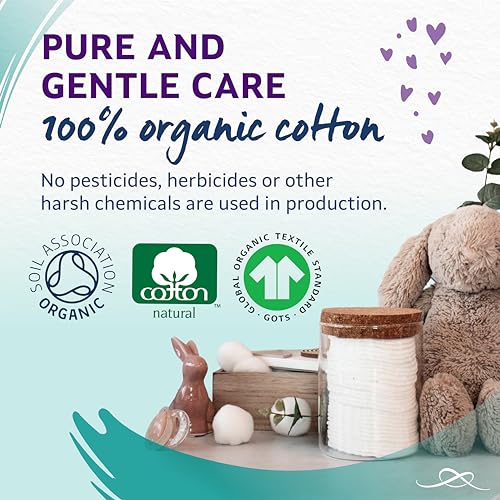 Lil-Lets Premium Organic Cotton Pads, 250 Count