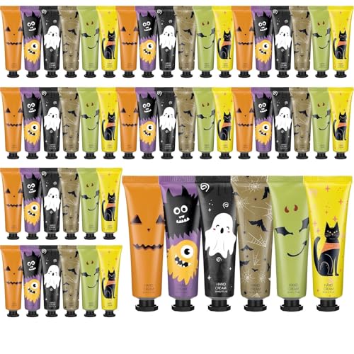 48 Pack Halloween Hand Cream Gift Set - Mini Moisturizing Lotion
