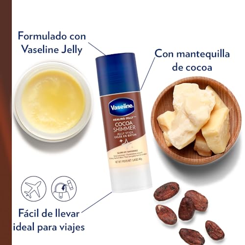 Vaseline Cocoa Shimmer Body Jelly Stick - Luminizer 3 Pack