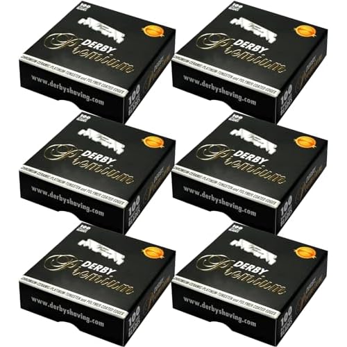 600 "Derby Premium" Single Edge Razor Blades for straight razor