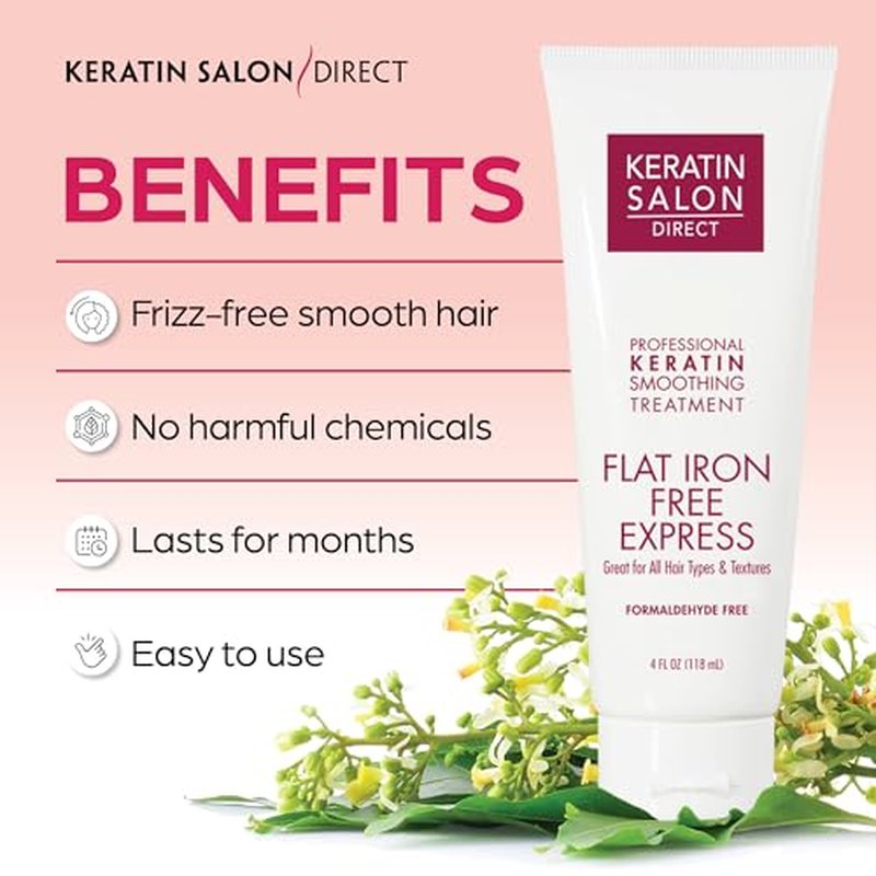 Keratin Salon Direct Hair Treatment - No Flat Iron Needed