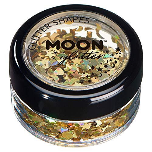 Moon Glitter Holographic Gold Cosmetic Glitter 0.10oz