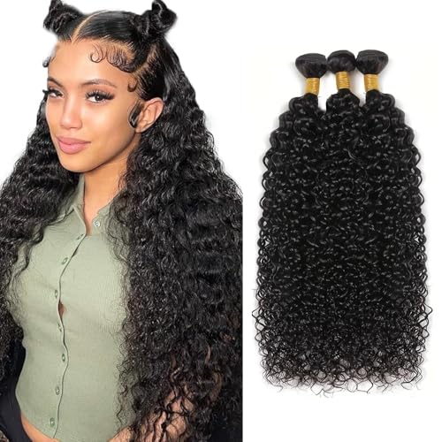 Kinky Curly Human Hair Bundles, 16-20 Inch, 150g - WuvuSnm