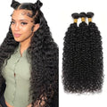 Kinky Curly Human Hair Bundles, 16-20 Inch, 150g - WuvuSnm