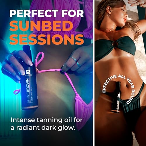 Shine Brown Tanning Oil – Dark Tan Accelerator, 5.07 fl oz