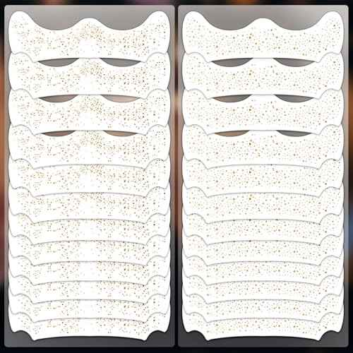 24 Sheets Glitter Freckle Tattoos, Gold Glitter Face Speckles Makeup Temporary Tattoos, Glitter Face Freckle Patches Makeup Accessories for Women and Girls