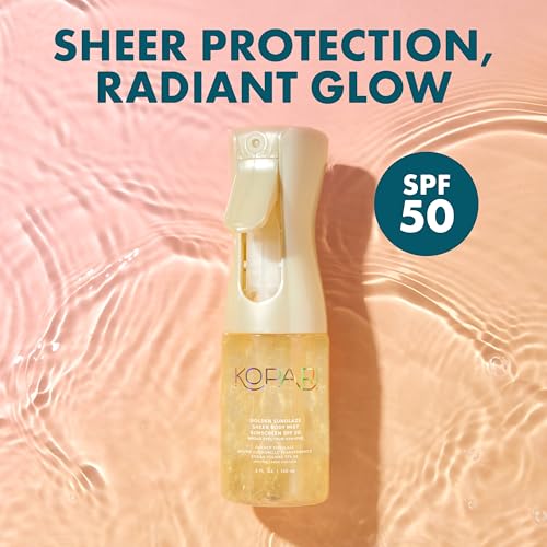 Kopari Golden Sunglaze Sheer Body Mist Sunscreen SPF 50 - Hydrating & Glowy Finish