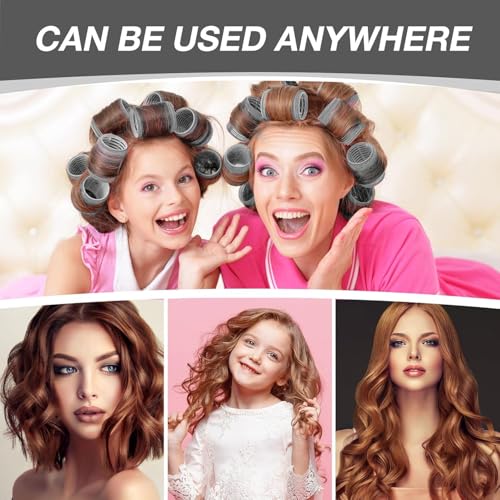 66 Pc Hair Roller Set with 4 Sizes, 40 Clips & Storage Bag