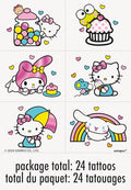 Hello Kitty Temporary Tattoos with Foil Accents, 24 Count