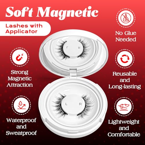 Magnetic Eyelashes with Applicator - Glue-Free Lashes