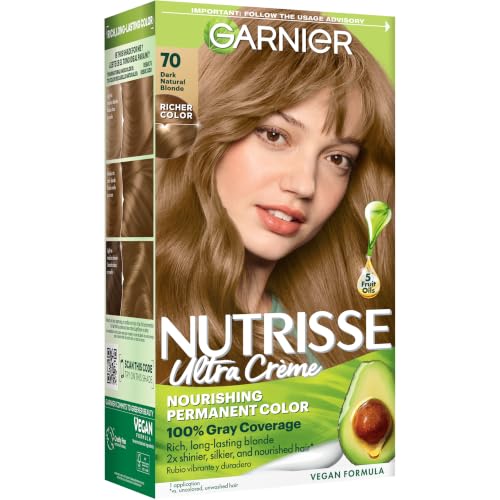 Garnier Nutrisse Ultra Crème Hair Color 70 Dark Natural Blonde Almond Creme 1 Count