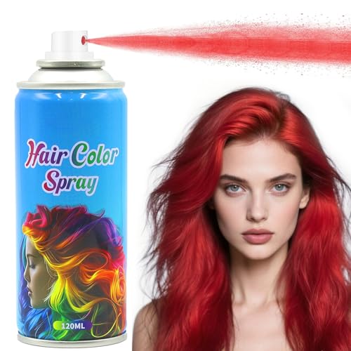 Temporary Hair Color Spray - Washable, 6 Vivid Shades