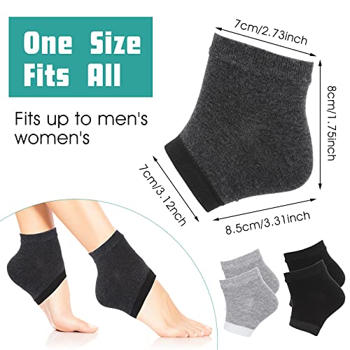Sibba Gel Heel Socks - Moisturizing Open Toe (3 Pairs)