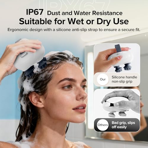 Portable Scalp Massager with Tangle-Free Design & 3 Speeds