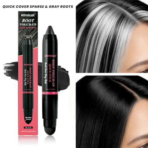 Root Touch Up Stick for Gray Hair & Thinning Hair, Black