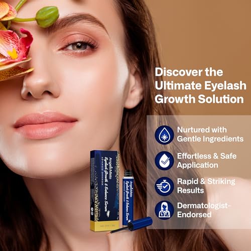 Eyelash Growth Serum: Eyelash Serum to Grow Lashes in 4 Weeks, for Longer & Fuller Eyelashes, 3ML