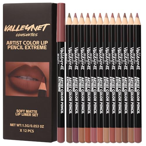 BestLand 12-Color Matte Lip Liner Set - Long-Lasting & Smudge-Proof