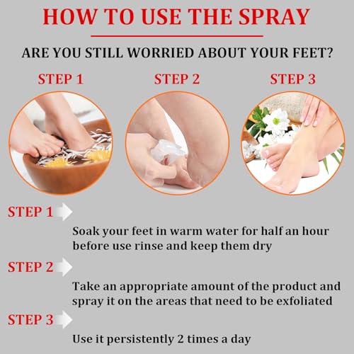 Orange Oil Exfoliating Foot Peeling Spray - Dead Skin & Callus Remover