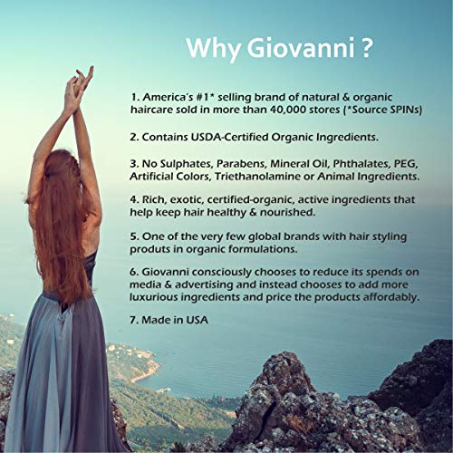 GIOVANNI 2chic Ultra-Moist Deep, Deep Moisture Hair Mask - Avocado & Olive Oil, Creamy Hydration Formula, Enriched with Aloe Vera, Shea Butter, Botanical Extracts, No Parabens, Color Safe - 5 oz