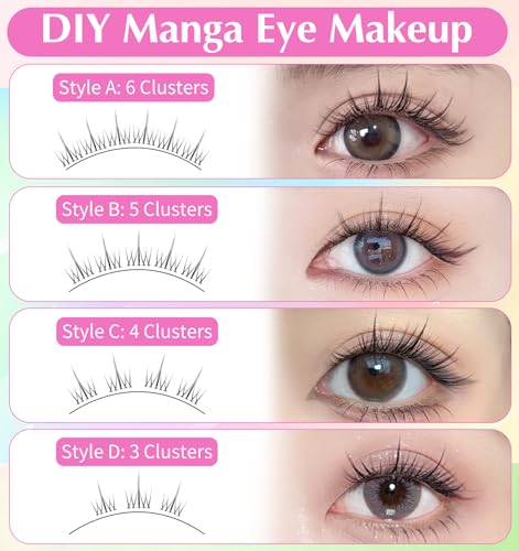 Korean Lash Clusters 120Pcs Natural Clear Band Extensions